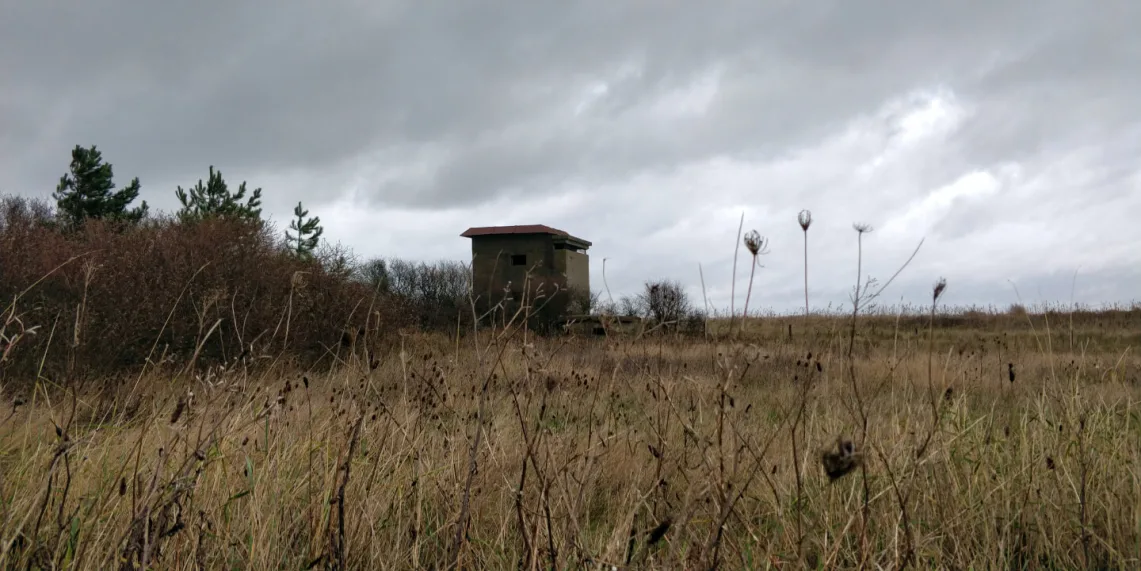 Photo showing a World War 2 battery observation post